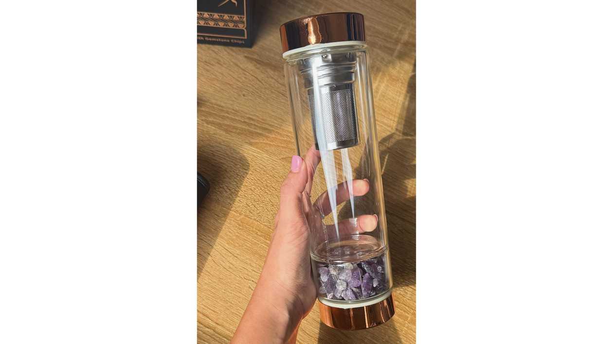 Amethyst Serenity ~ Crystal Glass Tea Infuser🌸