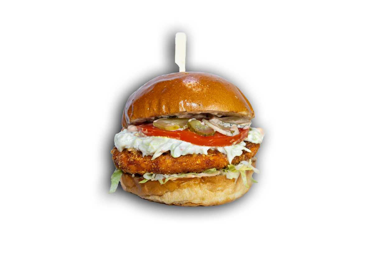 Crispy chicken cheese  Retroburger