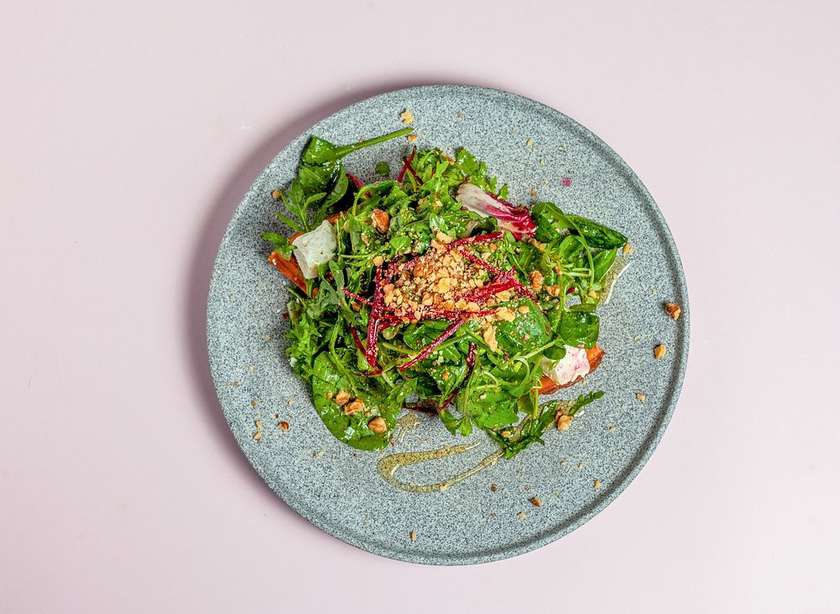 Arugula waffle