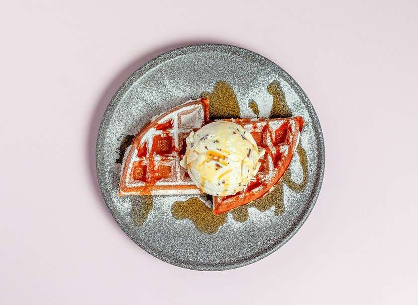 Ice cream waffle