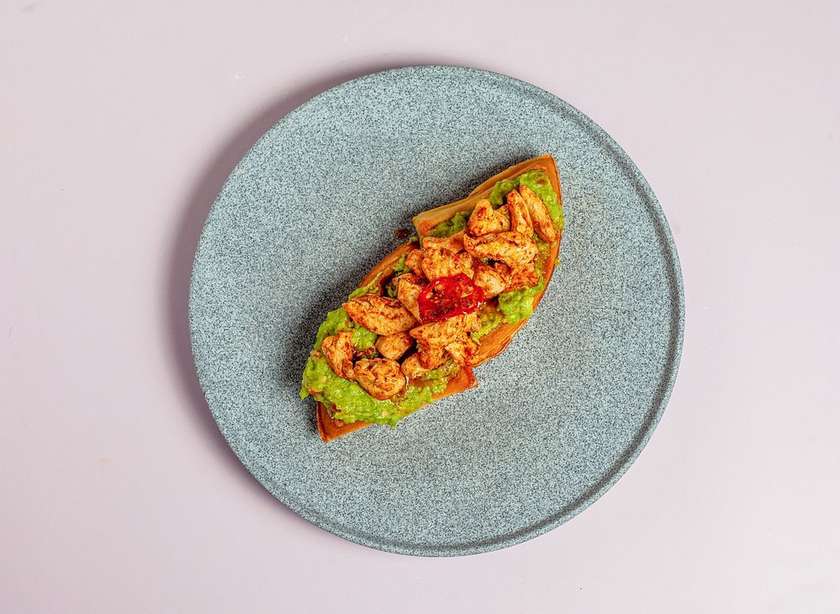Chicken and guacamole