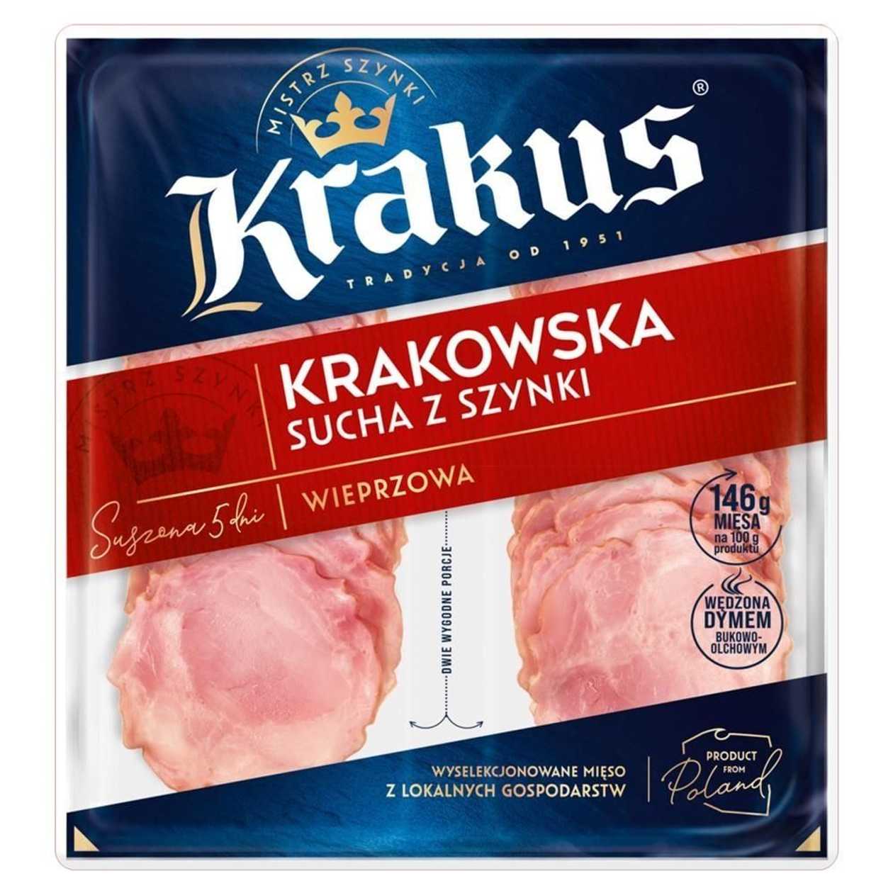 Krakus Dry Krakow sausage made of ham 80 g (2 x 40 g)