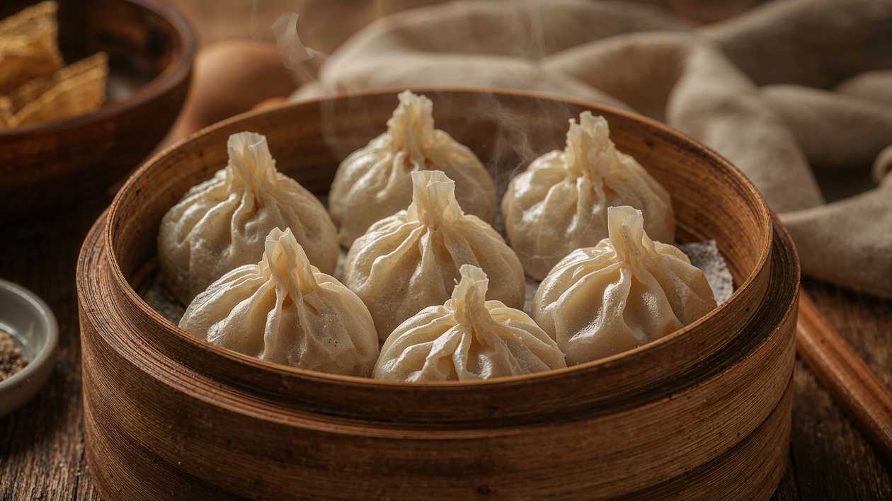 Steamed Buns with Char Siu Pork