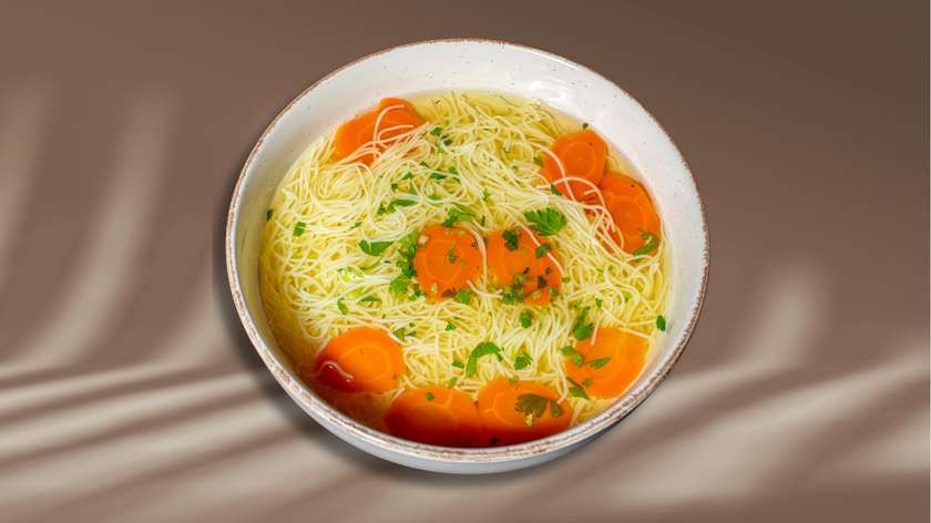 Chicken soup with noodles