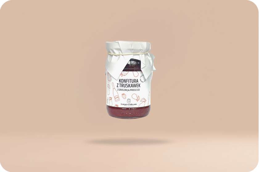 Konfitura z truskawek z gruszką & prosecco