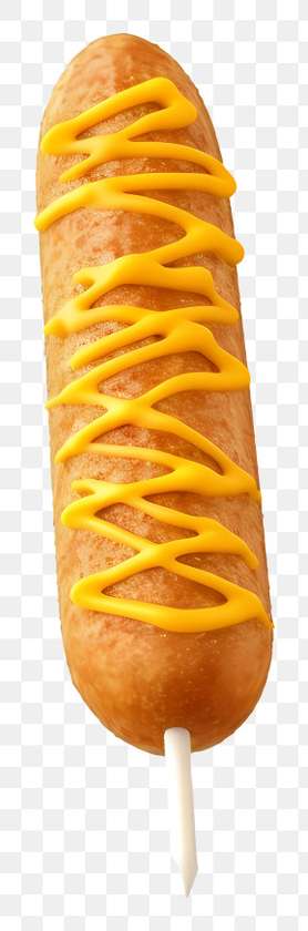 Corn dogs (desiņas kukurūzas mīklā) ar mērci (1,3,7.)