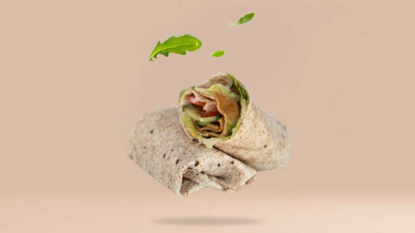 Wrap wegański z qurczakiem