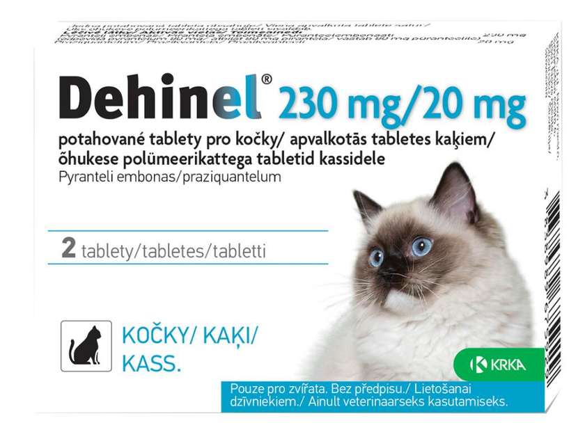 Dehinel 230mg/20mg for cats 2 tablets