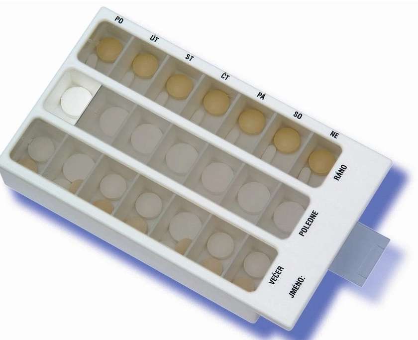 Medication Organizer Weekly White Type 02