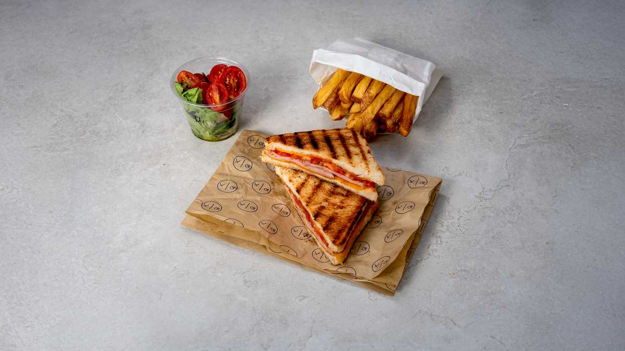 Cheese, Ham & Tomato Toastie
