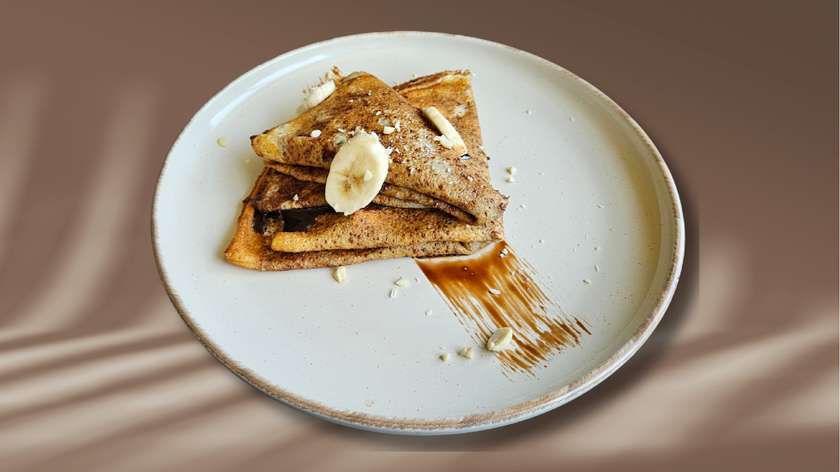 Crepes with nutella and bananas