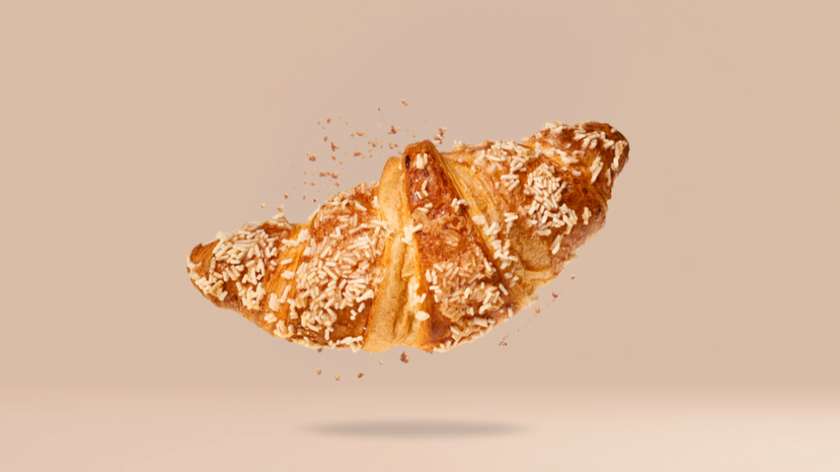 Croissant z cytrynowym kremem patissiere