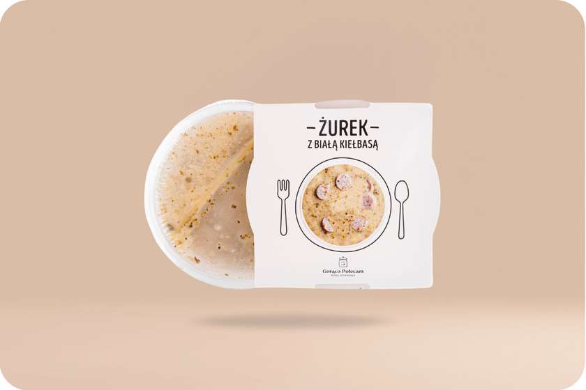 Żurek z białą kiełbasą