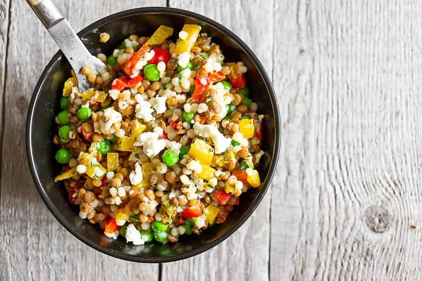 Couscous Goat Cheese Salad