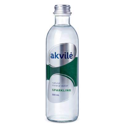 Sparkling Mineral Water Akvilė, 300 ml