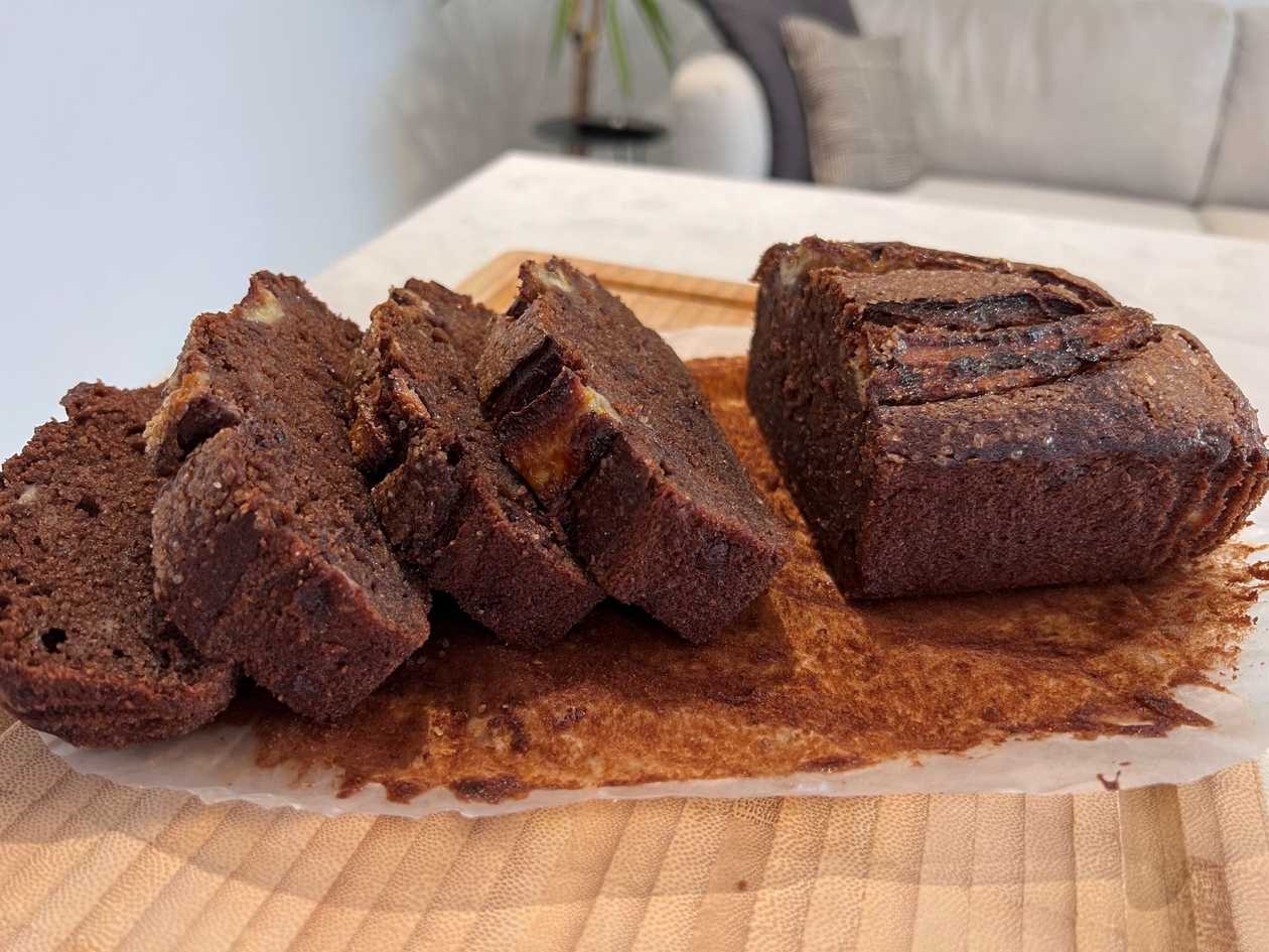 Banana Choco Sponge Cake Loaf