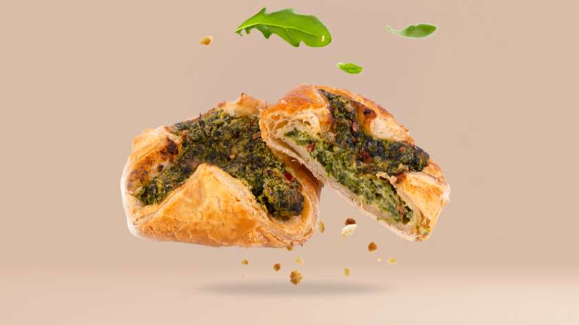 Koszyk ze szpinakiem i serem ricotta