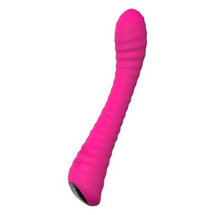 G-Sunshine Vibe Pink Ribbed Vibrator