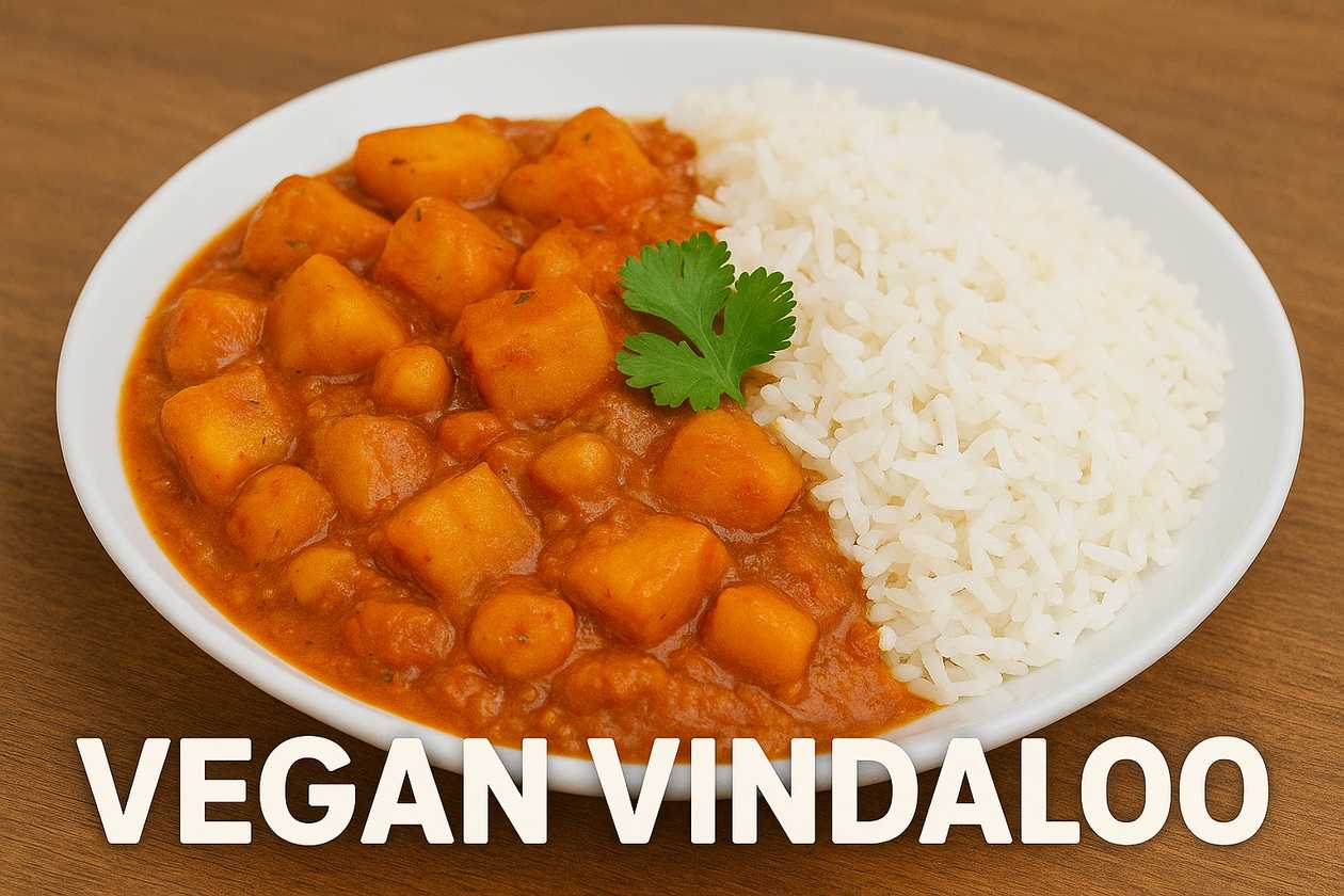 Aloo Vindaloo with Rice (Super Spicy)
