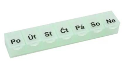 OBZOR Pill Organizer Type 07 Weekly Light Green