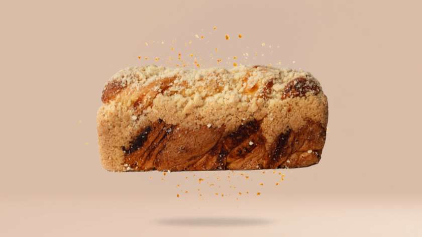 Strucla drożdżowa z nadzieniem serowo-pomarańczowym