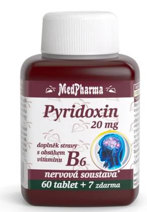 MedPharma Pyridoxine (Vitamin B6) 20mg t67 Tablets
