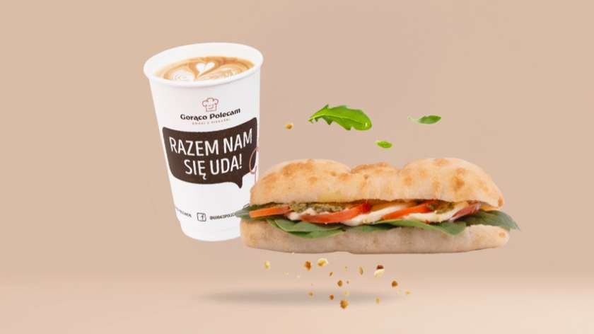 Schiacciata Caprese + kawa