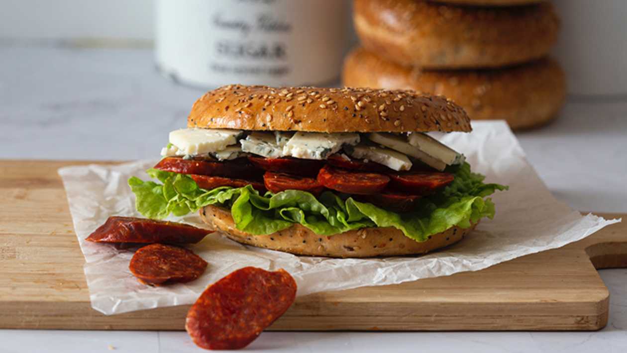 Chorizo Bagel