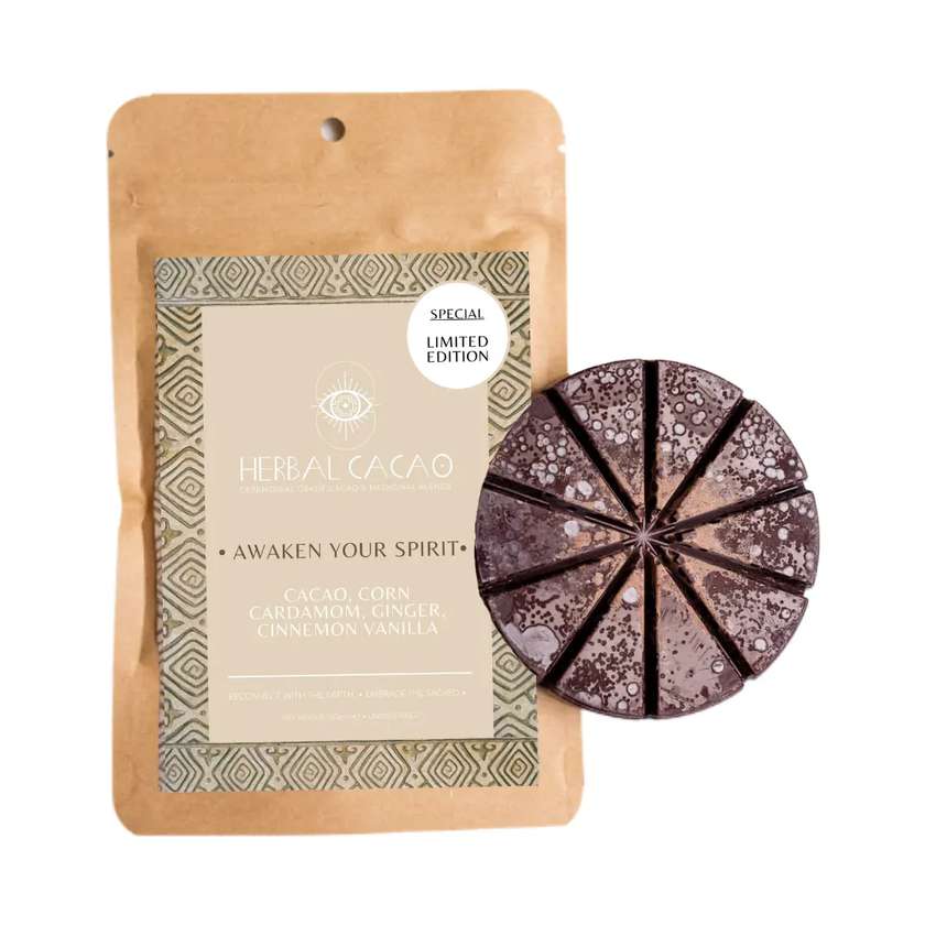 Ceremonial cocoa HERBAL CACAO Natural Lanhua - Guatemala 100g