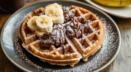 Waffle Nutella Banana