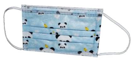 Children's blue face mask with elastic bands/5pcs Steriwund
