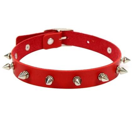 Spiked Collar - Red