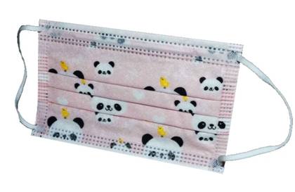 Children's Pink Face Mask with Elastic Bands/5pcs Steriwund