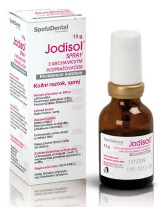 JODISOL SPRAY 38.5 mg/g Skin Spray, Solution 13 g