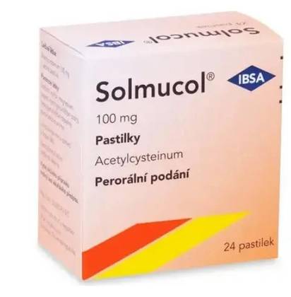SOLMUCOL 100MG lozenge 24 pcs