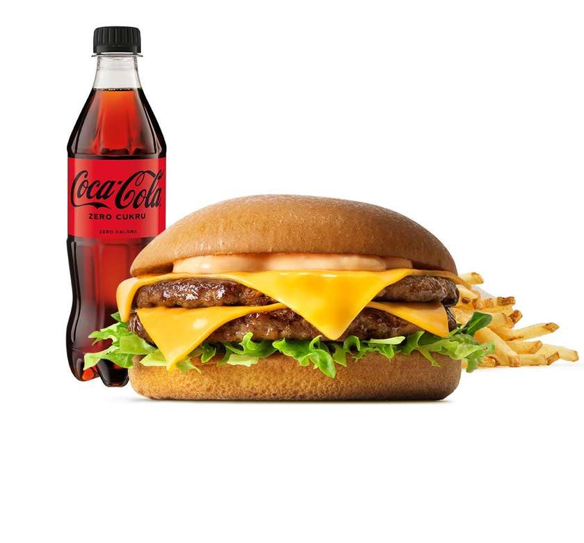 Double Cheeseburger w zestawie