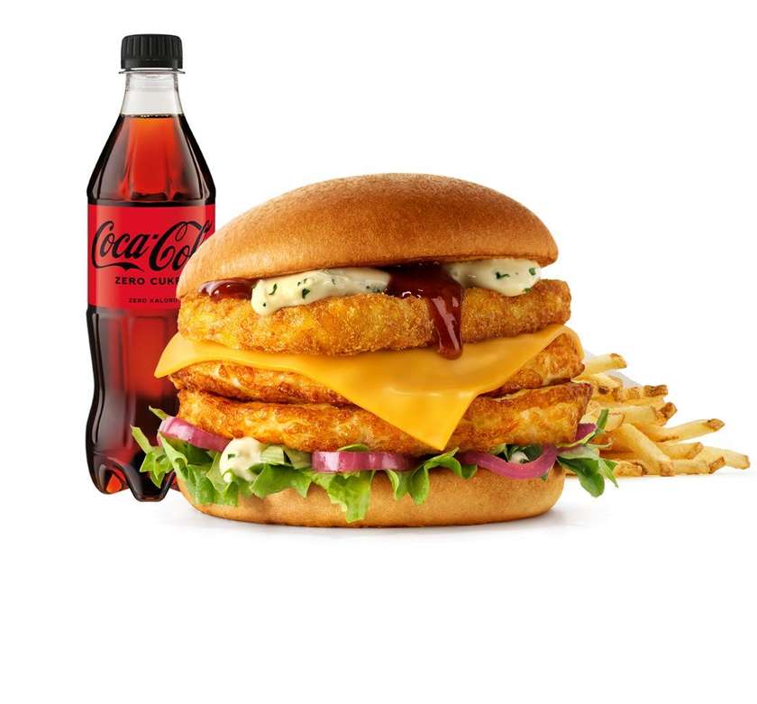 Burger Rywala Złoty Maxoumi w zestawie​