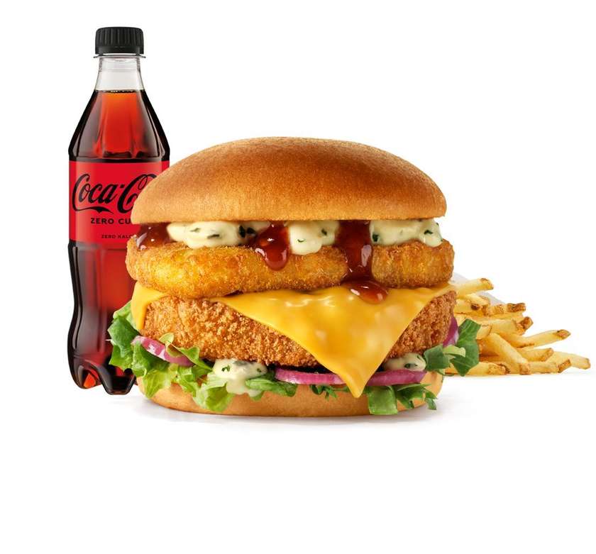 Burger Rywala Złoty Crispy Supreme w zestawie​