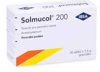 SOLMUCOL 200MG granules for oral solution 30 sachets