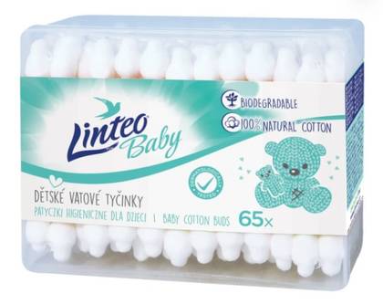 Lintel Baby Paper Cotton Swabs 65pcs