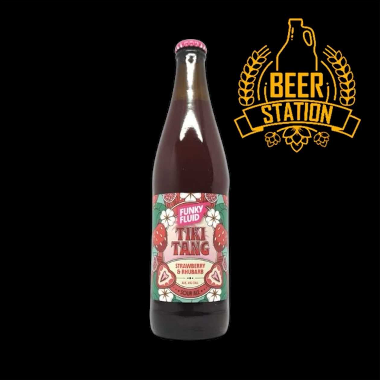 Tiki Tang: Strawberry & Rhubarb 10,5° (Funky Fluid) 0,5L