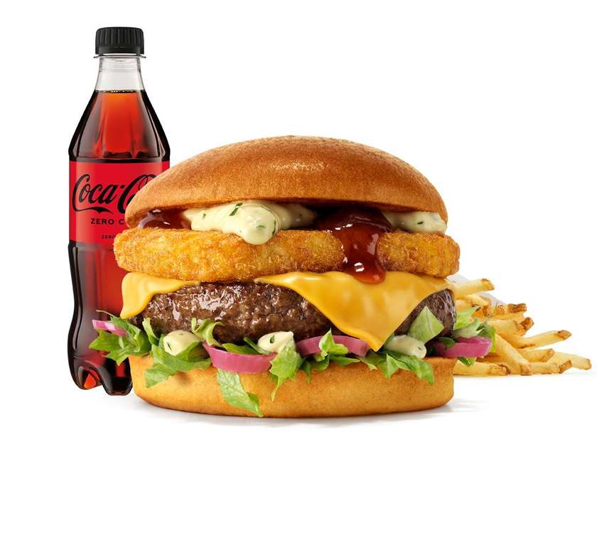 Burger Rywala Złoty w zestawie​