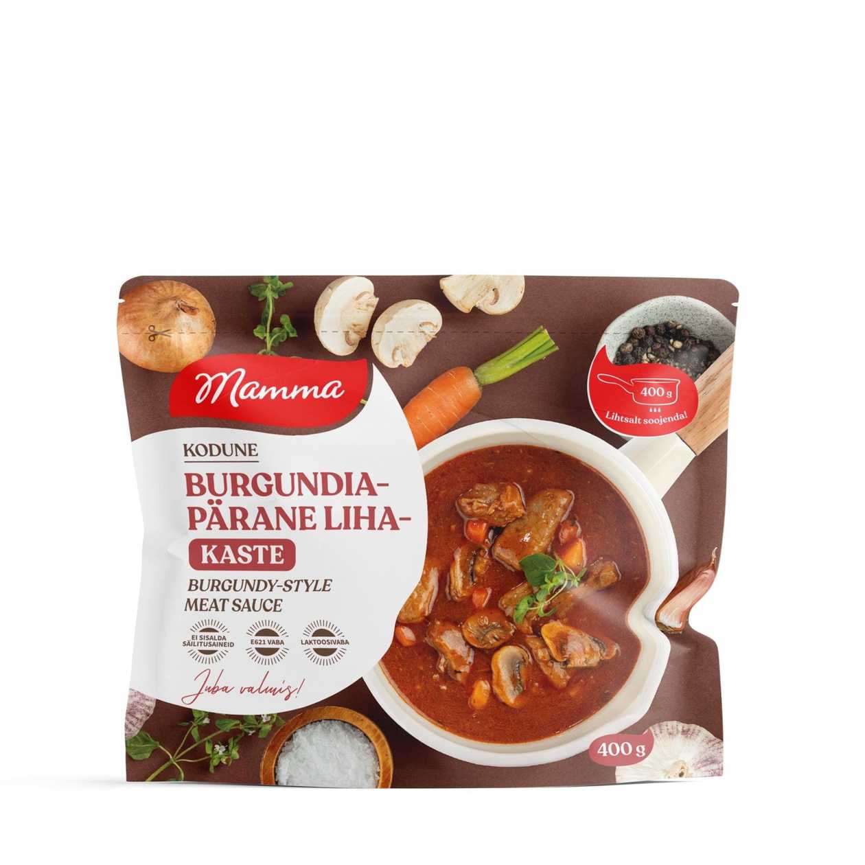 Mamma, burgundiapärane lihakaste, 400g (aegub peagi)