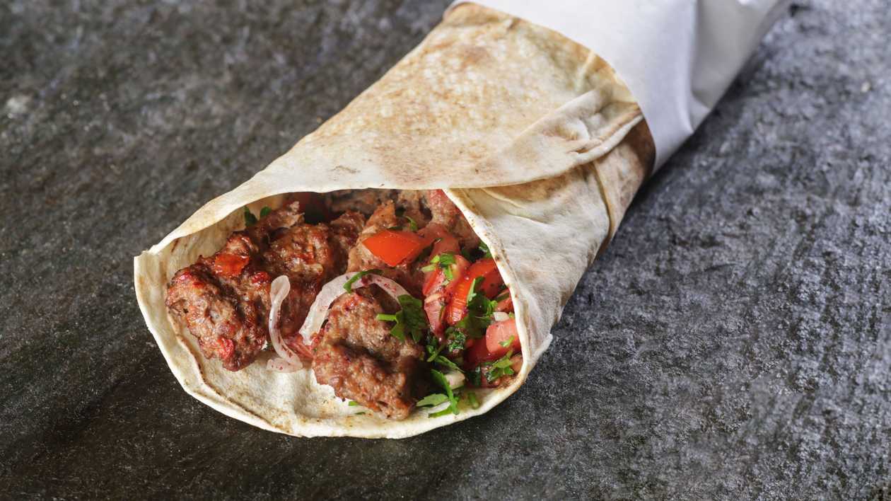 ADANA KEBAB in Flatbread small - 1 piece