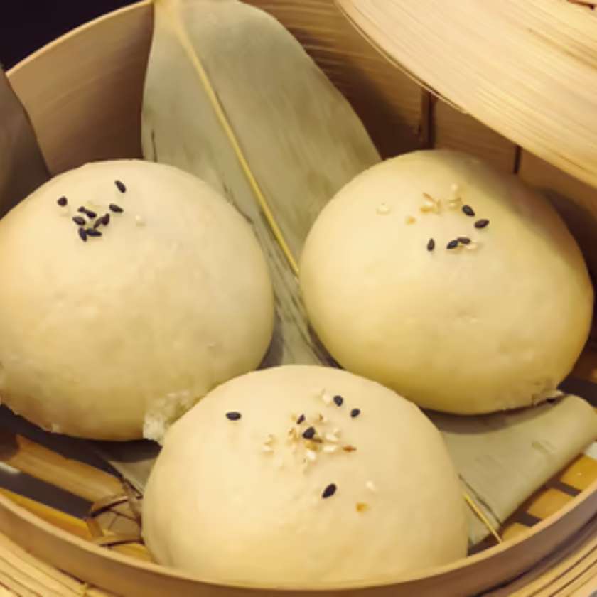 8. Chinese Sweet Dumplings "Baozi"豆沙包