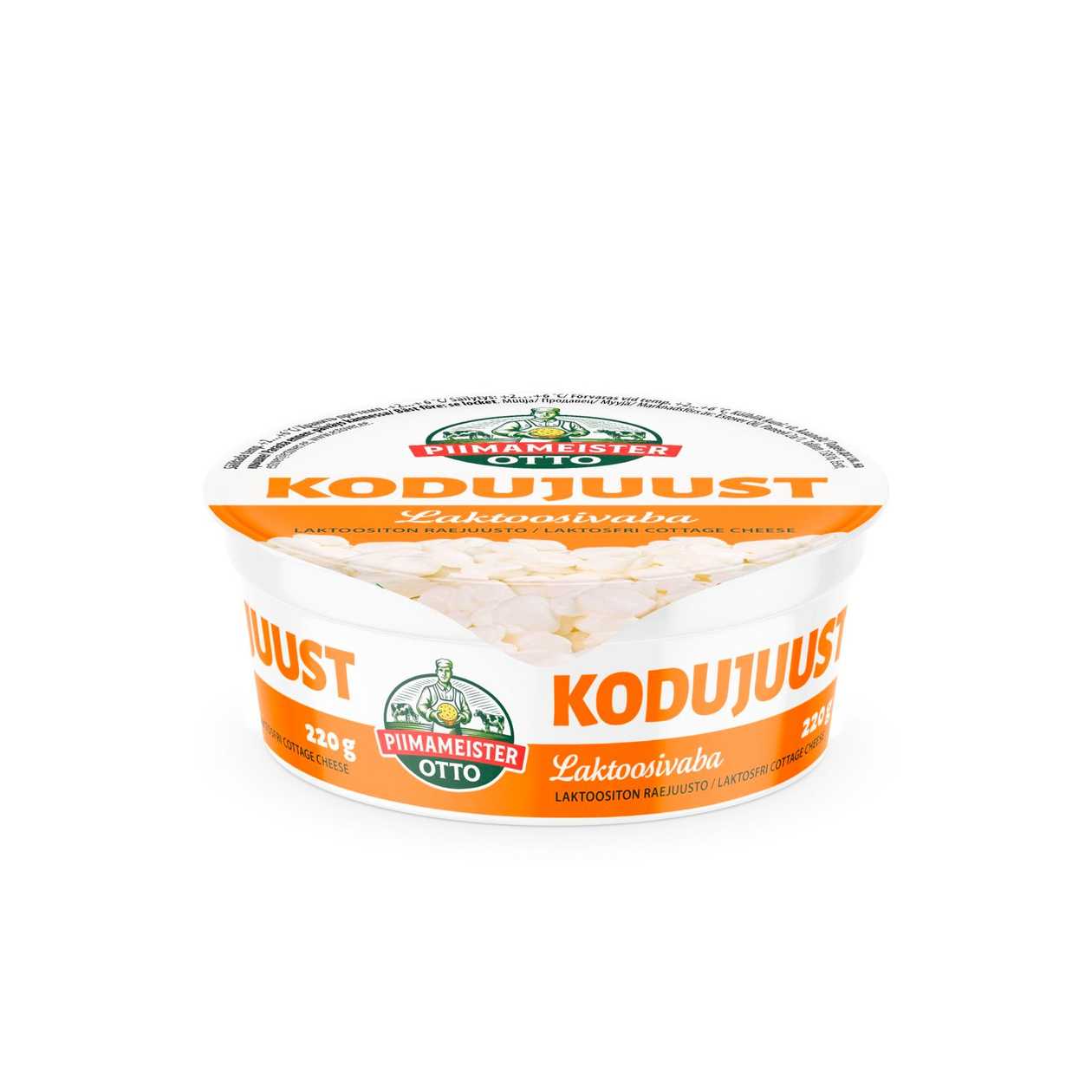 Piimameister Otto, laktoosivaba kodujuust, 220g (aegub peagi)