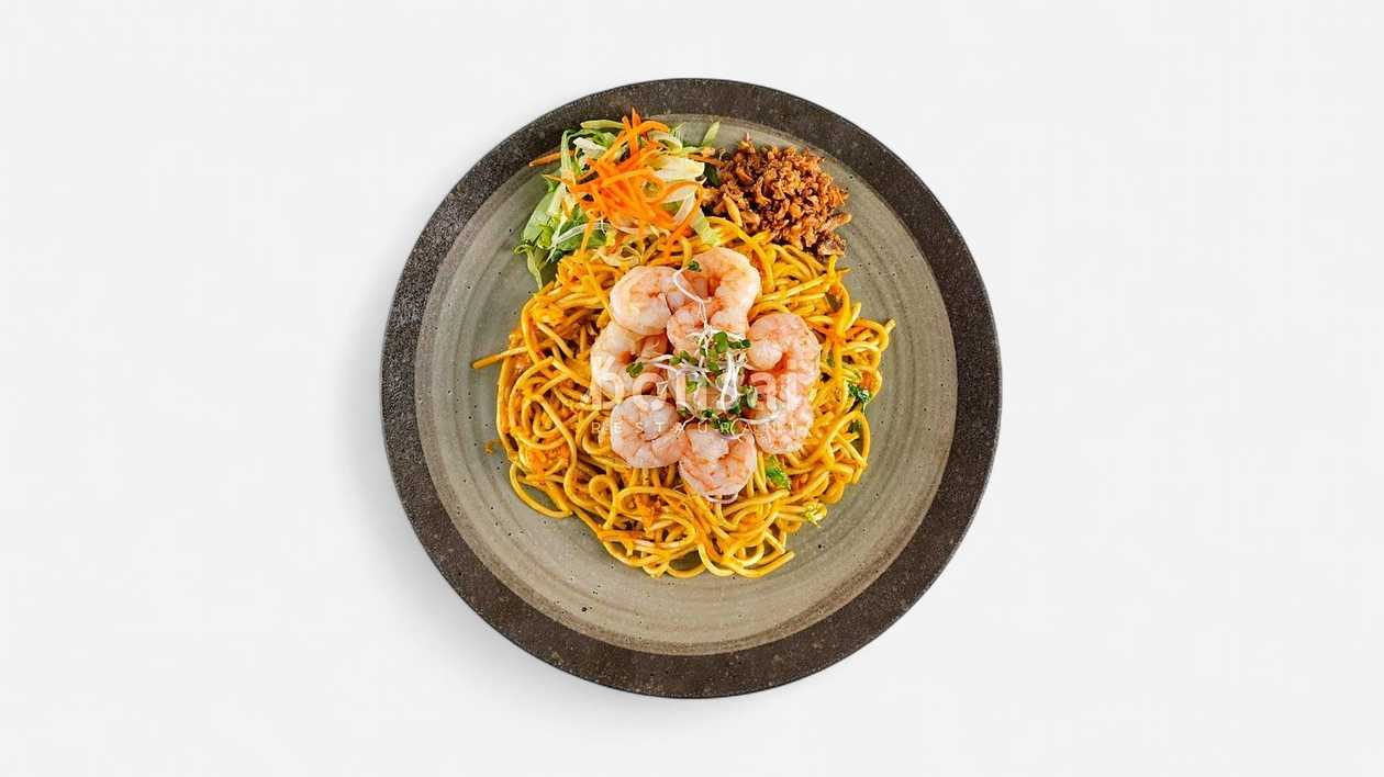 Mỳ xào s krevetami