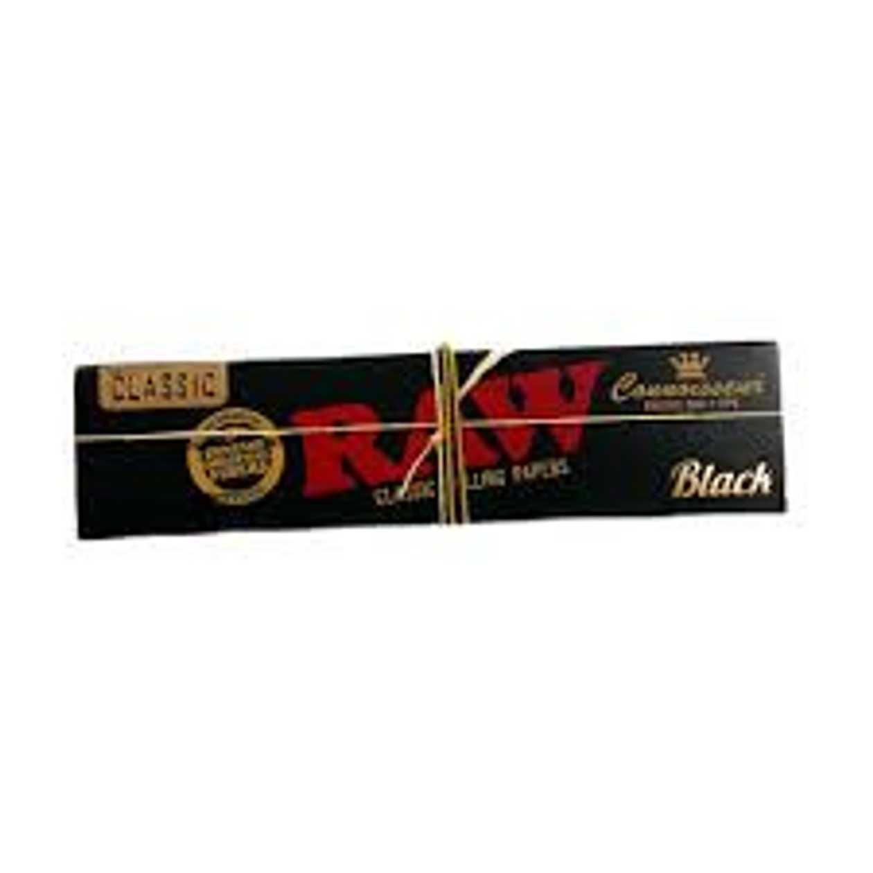 RAW KING SIZE BLACK CLASSIC ROLLING PAPERS