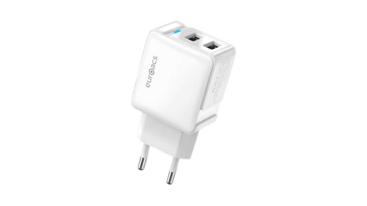 Euroacs MQ 329, 2 USB Ports, White, 7200425003294