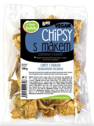 GREEN APOTHEKE POPPY SEED CHIPS 100g